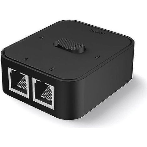 Commutateur réseau Gigabit 2 ports RJ45, répartiteur réseau, rallonge, sélecteur, alimentation sans fil, 2 voies (1/5)