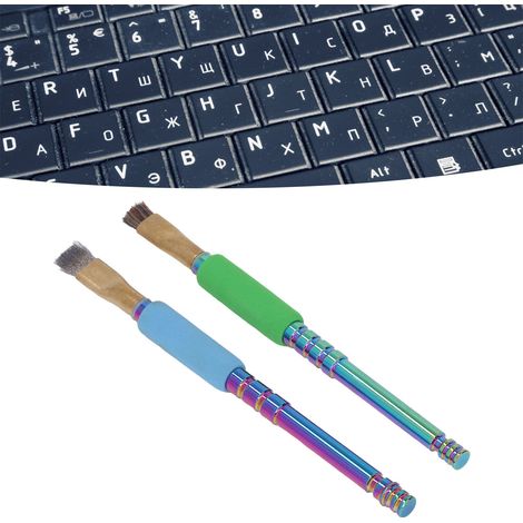 Brosse de nettoyage pour pastilles de soudure, brosse de nettoyage pour réparation de circuits intégrés, élimination de la graisse de soudure, élimination de la colle noire, poils rigides, brosse de n (1/5)