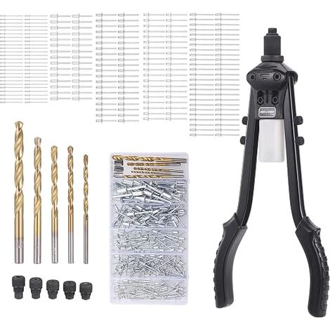 Pince a Rivet 5 en 1 avec 210 Rivets 5 Embouts, Riveteuse Manuelle (1/5)