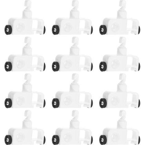 12-Piece Vertical Blind Repair Kit with Nylon Carriers for Smooth-Sliding Fabric Blinds - For Home Use (1/5)