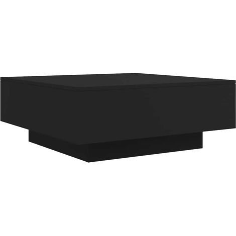 Maison Exclusive - Couchtisch Schwarz 80x80x31 cm Holzwerkstoff