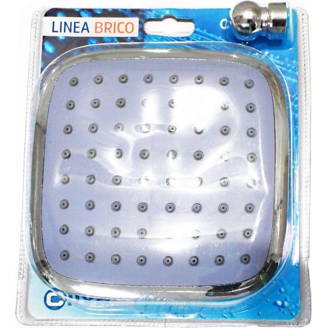 Soffione Doccia Universale 150x150 15x15 Anticalcar Quadrato Moderno