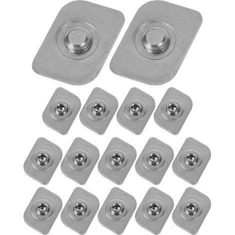 Lot de 16 Butées Limiteurs D’Ouverture pour Fenêtres Coulissantes en Acier Inoxydable Plaques de Fixation Robustes Verrous de Sécurité Silencieux pour Protection Résidentielle