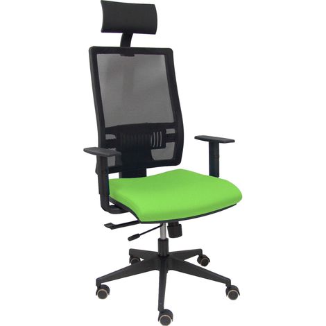 Silla Horna traslack bali pistacho brazos regulables ruedas parqué y cabecero