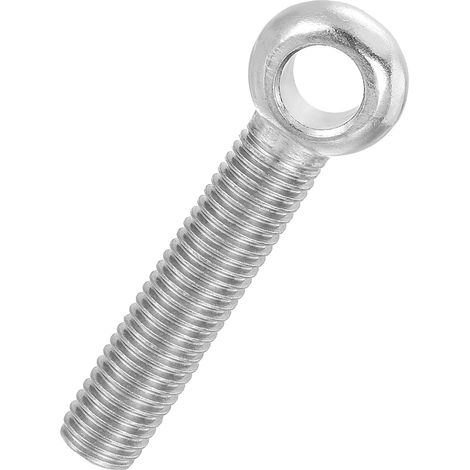 Boulon à Œil M14x70mm Boulon à Œillet de Levage pour Balancement d'Épaule, Vis Filetage Complet en Acier Inoxydable 304, Filetage Métrique Trou Coulissant, Couleur Argentée (1/5)