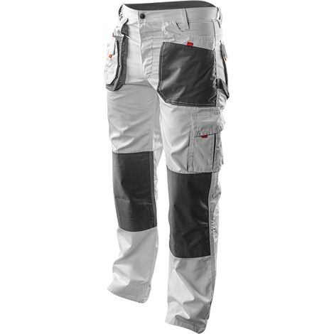 Pantalones de trabajo, blancos, talla L/52 (1/5)