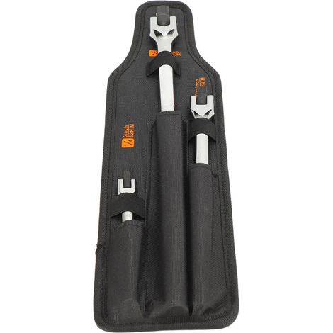 Juego de 3 barras de potencia CR-V, cabezal flexible, accionamiento de 1/2", 3/8" y 1/4".