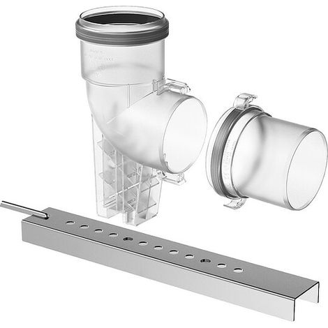 BOSCH Abgaszubehör FC-SE80-87 Abgasbogen d:80mm, 87Gr + Auflageschiene, 7738113777