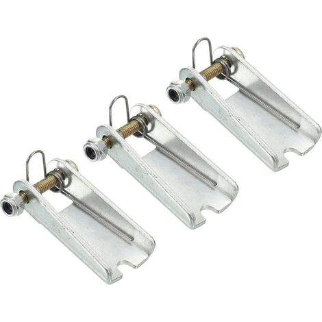 1.7 Pouce Crochet Sécurité Loquet Trousse, 3 Paquet Métal Remorquage Attelage Remplacement pour Chape Crochet Remorque, Argent (1/5)