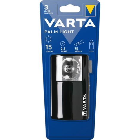 Torcia tascabile Varta Palm Light da 4,5 V alimentata a batteria - senza batterie (1/2)