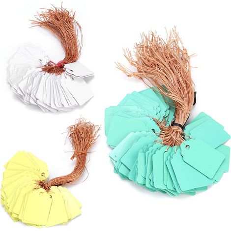 Étiquette suspendue de plante, étiquette de plante de chaîne de fibre de polymère imperméable réutilisable, étiquette de plante de PVC 3.6x2.5cm jardin pour la décoration de plante (1/5)
