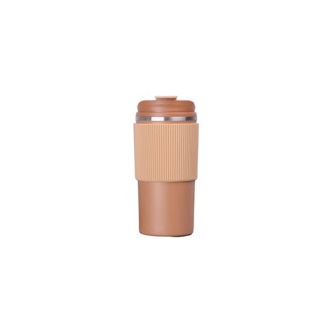 450-ml-Isolierbecher – Tragbarer Isolierbecher für Kaffee – Auslaufsicherer Reisebecher mit Deckel – Doppelwandiger Becher für Kaffee, Tee und Heißgetränke – Wiederverwendbarer Reisebecher für Auto, B (1/5)