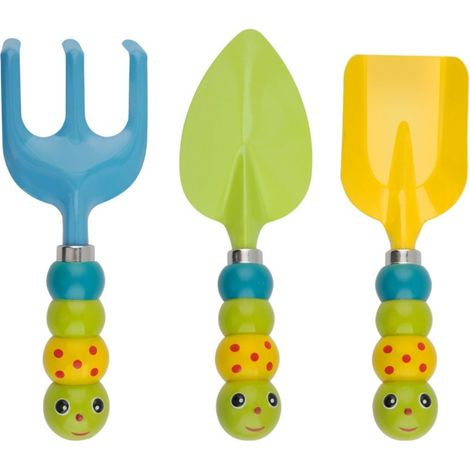 Ensemble d'outils de jardinage pour enfants, 3 pièces en acier inoxydable, jouets de jardin pour enfants pour jouer en extérieur