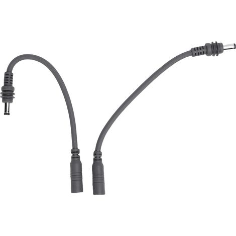 Lot de 2 câbles adaptateurs CC compatibles avec les mini-antennes paraboliques. Câble d'alimentation mâle-femelle, supportant 5 A et 100 W, longueur 20 cm (0,66 pi). (1/5)