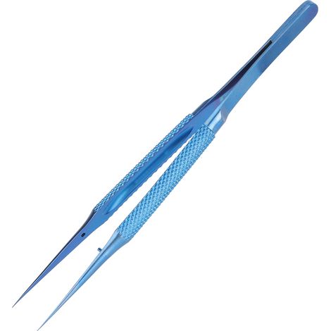 Pince à épiler droite pointue BT-11 en alliage de titane 0,15 mm pour réparation sous microscope, empreintes digitales et fils de mouche (1/5)