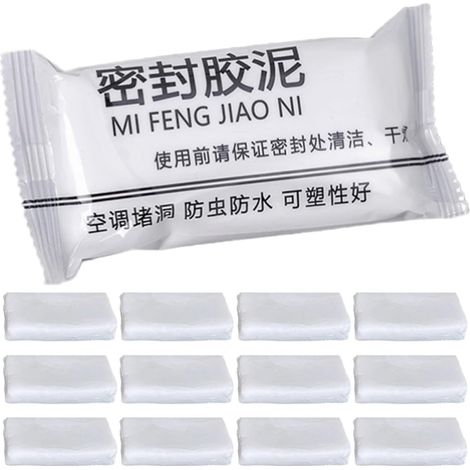 Argile de Scellement Mural Blanc 20pcs pour Reboucher les Trous et Fissures Opération Main, pour Réparation Murale Pendant L'été Vacances (1/5)