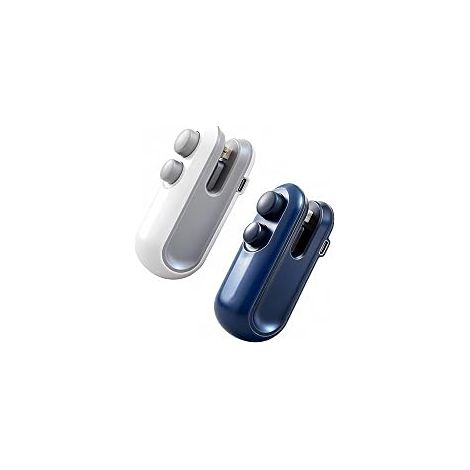 Lot de 2 Scelluses miniatures rechargeables 2 en 1, avec lame de couteau. Scelluse thermique pour sacs en plastique, préserve la fraîcheur des aliments. Petit scelluse électrique sous vide (1/4)
