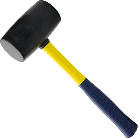 royaluxe - Marteaux Maillet en Caoutchouc Hammer Tête de Marteau en Caoutchouc Durable pour Le Camping, Le revêtement de Sol, Les enjeux de Tente, Le Travail du Bois, Les tâches Souples poignée Ergono (1/5)