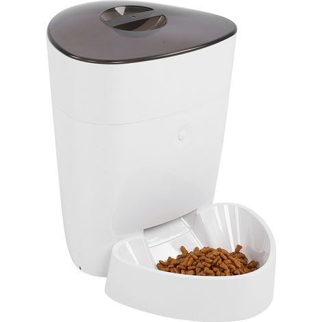 Distributeur automatique de croquettes intelligent pour chiens et chats, en plastique, sans piles. (1/5)