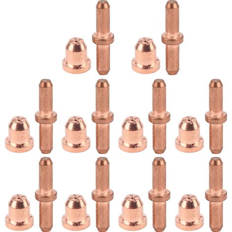 Kit de consumibles de 10 piezas para cortadora de plasma: electrodos, boquillas y accesorios para antorcha de corte TC60 (1/5)