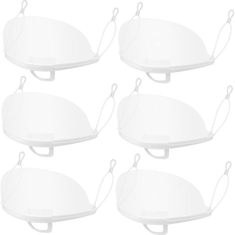 Masque Anti-Buée en Plastique Transparent pour Chef 20 Pièces Couvre-Nez Et Bouche Jetable Fourniture De Restaurant Protection Visage Cuisine Et Services Alimentaires (1/5)