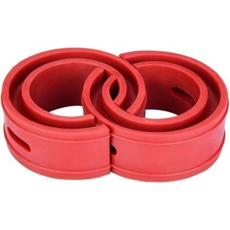 Universal 2-Piece Car Spring Buffer Shock Absorber Red Car Bumper Pad, Bumper-Type Spring Shock Absorber (D) (1/5)