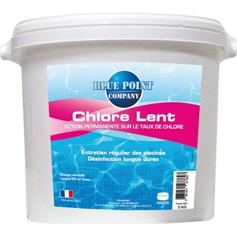Chlore Lento Galets da 250 g - Secchio da 5 kg - Blue Point Company