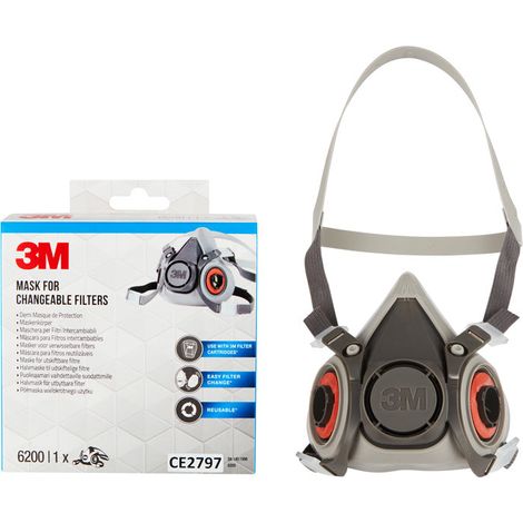 6200 - Demi-Maschera Kraton 6200 - Confezionato senza Cartuccia Taglia M (1/4)