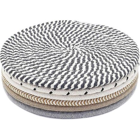 1set about 8 pouces pour plats, pots, et pans, et thick anti chaleur grand tasse cushion pour cuisine décoration (1/5)