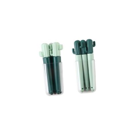 10 clips de sellado con forma de cactus, clips para aperitivos de oficina, clips para alimentos, clips de sellado con dibujos animados - Crezuo