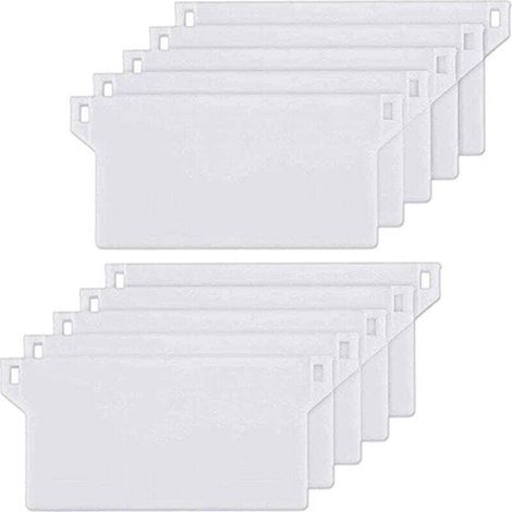 10pcs Plaque de Lestage Store Californien Poids Lest Stores Verticaux Plaque Lestage Store Lamelle Verticale 127mm Pièce Rechange Blanche-- (1/5)
