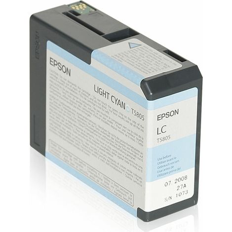 Epson C13T580500 Druckerpatrone T5805 helles cyan (C13T580500)