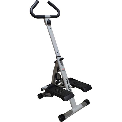 Stepper w/ Handle HGrip Workout Fitness Machine For Fitness Aerobic Exercise Home Gym Grey (1/5)
