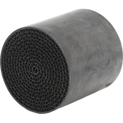 Pot catalytique échappement moto acier inoxydable silencieux intermédiaire avant universel 48x50mm/1.88x1.96in pour motocyclette (1/5)