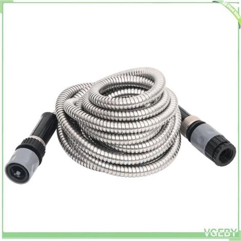 Tuyau d'arrosage - FAFEICY - buse 8 fonctions - 22,5 m - Ø 14 mm - inox anti-corrosion (1/5)