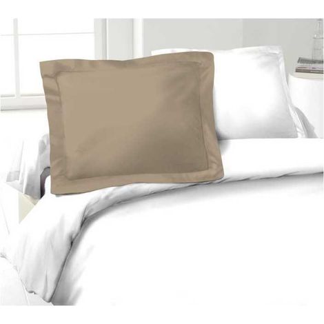 LOVELY HOME 2er Set Kissenbezüge 100% Baumwolle 50x70 cm - Beige
