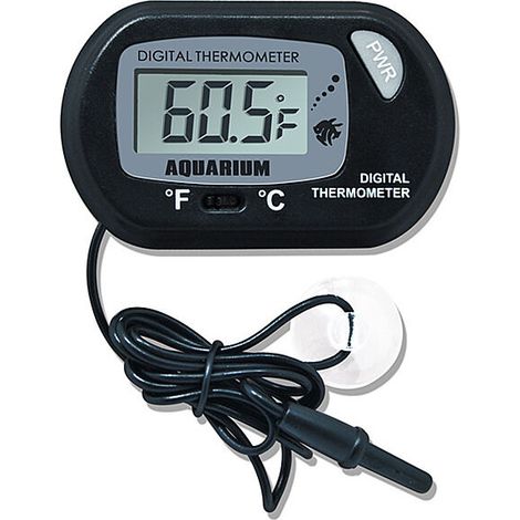 royaluxe -Thermomètre d'aquarium, thermomètre d'aquarium, Fahrenheit/Celsius (℉/℃) pour réfrigérat de reptiles de véhicule. (1/5)