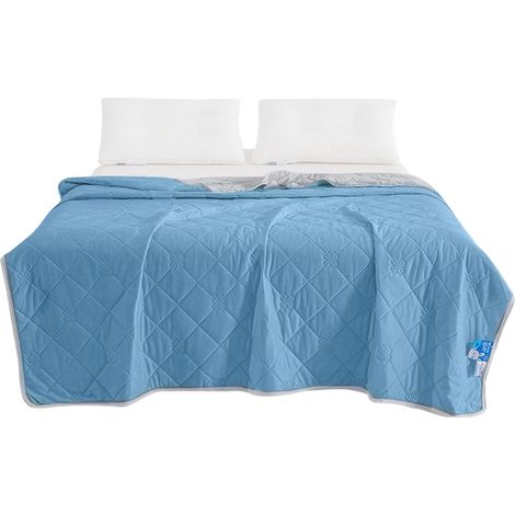 Sommerdecke, kühlende Sommerdecke, doppelseitig, zum Schlafen, Nachtschwitzen, kalte Bettwäsche für drinnen und draußen, Zuhause, Schlafzimmer, Couch, Sofa, Camping, Reisen (1/5)