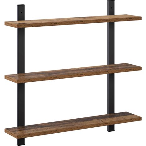 Scaffale da parete Rovere Fumo 60.5 x 13.5 x 58.5 cm vidaXL