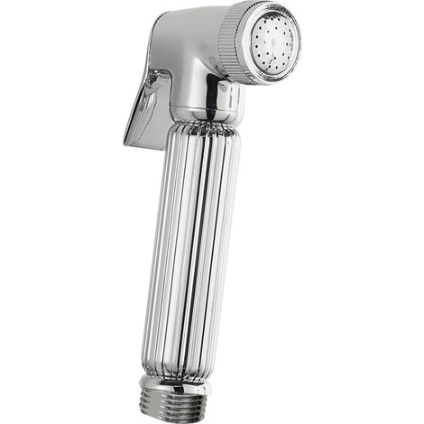 Bagnoclic – Douchette pour robinet en laiton chromé – Ergonomique avec gâchette – Nettoyage à l'eau pour hygiène intime – Installation facile G1/2 (1/5)
