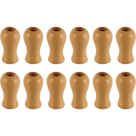 12 Embouts de Cordon pour Stores, Accessoires pour Rideaux, Pompons en Bois, adaptés aux Stores en Bois et aux Rideaux en Bois (1/5)