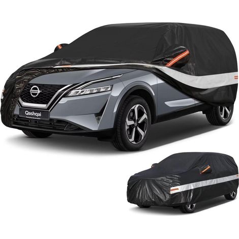 Autoabdeckung SUV 10 Schichten 100% Wasserdicht für Nissan Qashqai (2007-2025) Schwarz (1/5)