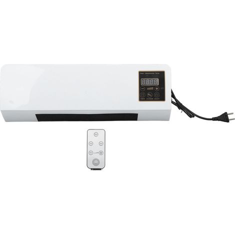 Climatiseur mural 2 en 1, blanc, 1800 W, pour espaces moyens