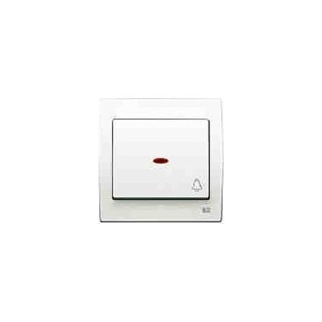 Tecla pulsador bombilla luminoso BLANCO BJC IRIS 18717-L (1/2)