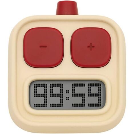 Minuteur de cuisine numérique mignon pour enfants, minuteur de cuisine avec minuterie magnétique puissante (jaune),65.52.2cm