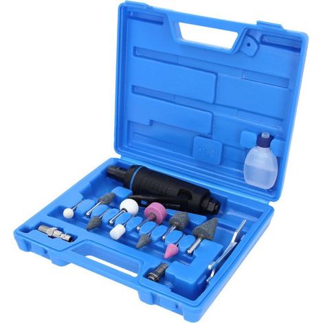 Brilliant Tools Mini Druckluft-Stabschleifer-Satz, 15-tlg.