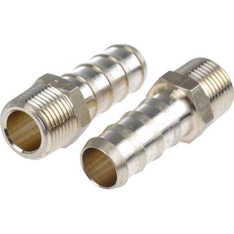 Raccord cannelé Legris BSPT 3/8" mâle Cannelé mâle pour tuyau 12 mm en Laiton, Droit ( Prix pour Boîte de 10 )