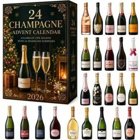 Nouveau calendrier de l'Avent Champagne 2026 - Calendrier de l'Avent Champagne 3D