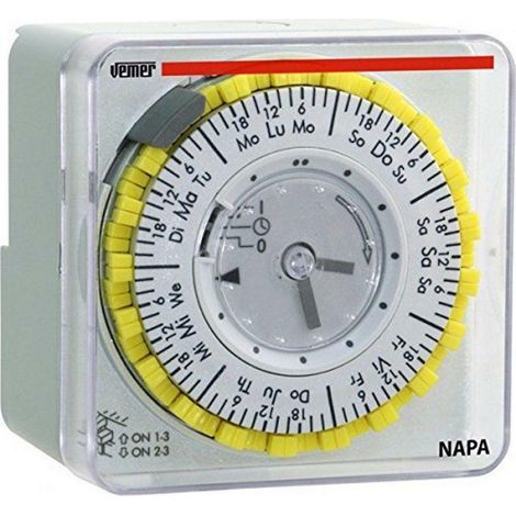 Interruttore orario elettromeccanico napa w vemer vp885800 (1/3)