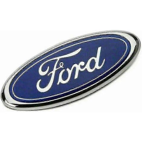Emblème ovale Ford bleu/chrome 145 x 60 mm avant/arrière (1/4)